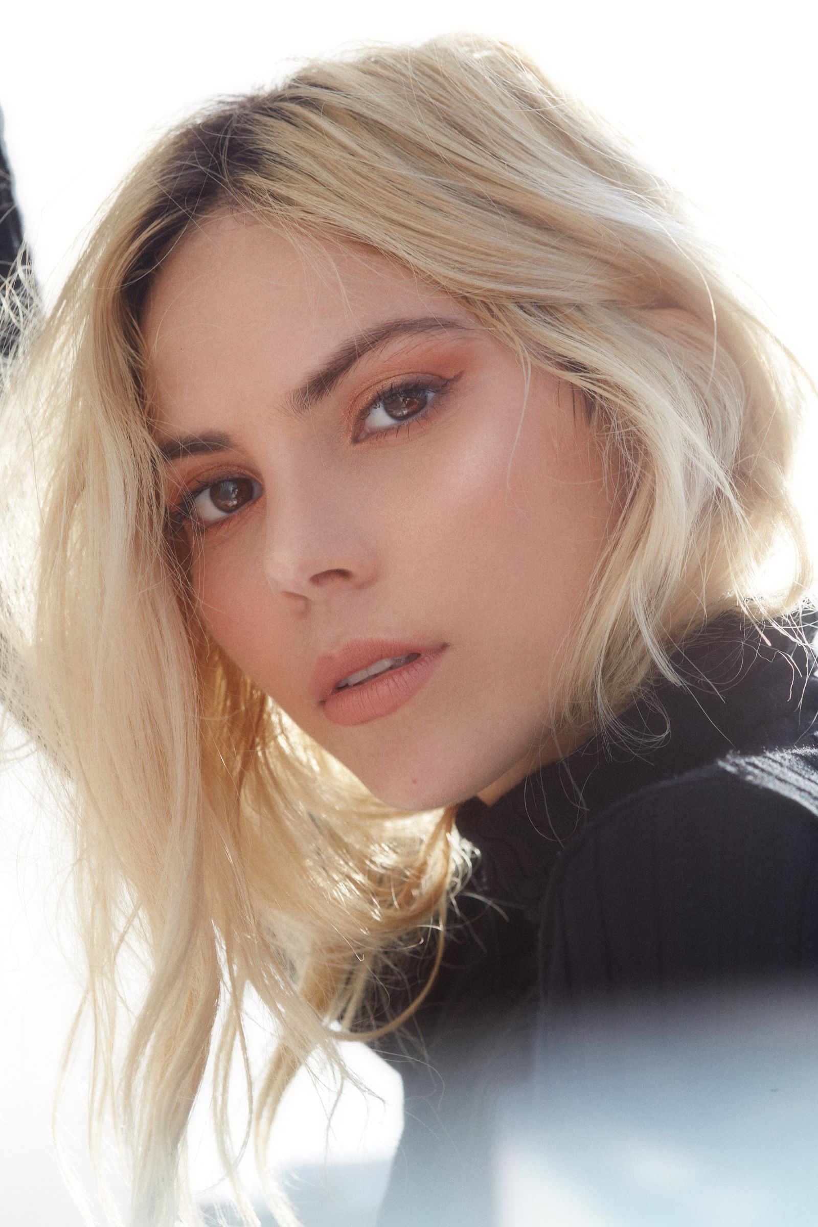 Sydney Ann model with sunlit blonde hair, Los Angeles